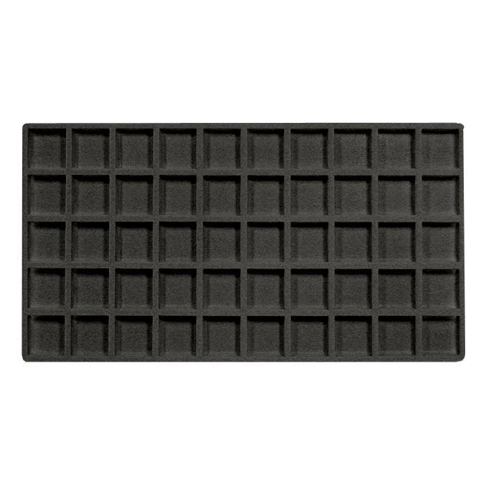 Full Size Black 50 Compartment Jewelry Tray Liner Insert