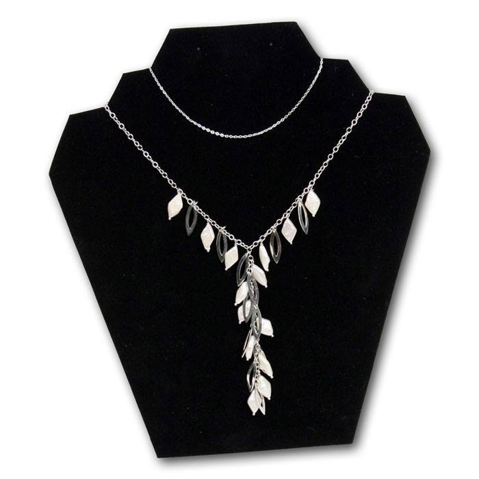 Black Velvet Necklace and Earring Easel