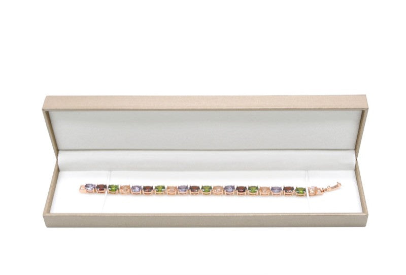 Luxury Linen Gold Bracelet, Watch Gift Box