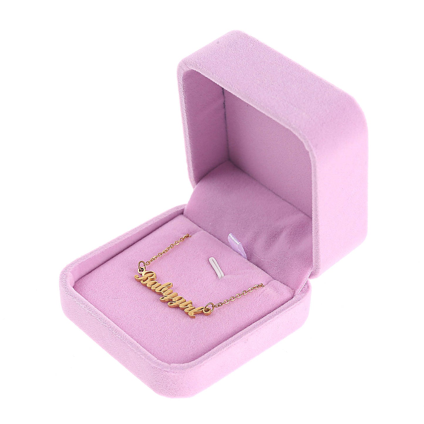 Pink Velvet Pendant Earring Necklace Jewelry Box Sold as Dozen (12 pcs)