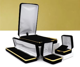 Golden Trim Velvet Gift Boxes