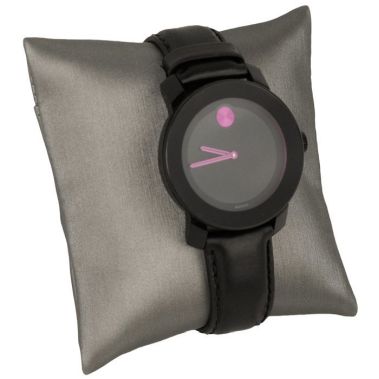 Steel Grey Leatherette Jewelry Bracelet / Watch Pillow