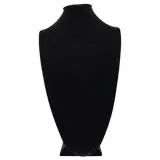 Black Velvet Jewelry Necklace Display Stand 18" Tall