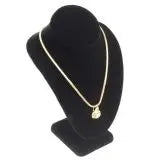 Black Velvet Jewelry Necklace Display Stand 10" Tall