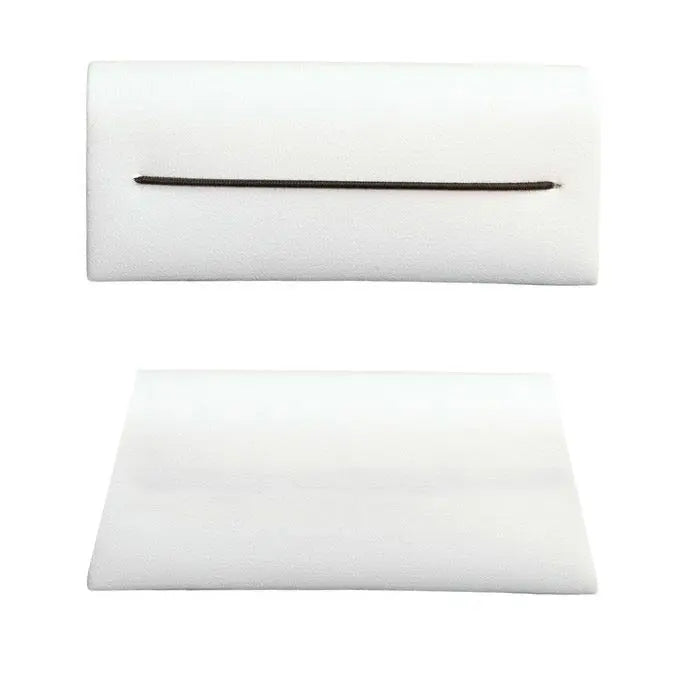 Medium White Leatherette Jewelry Bracelet / Watch Display Ramp