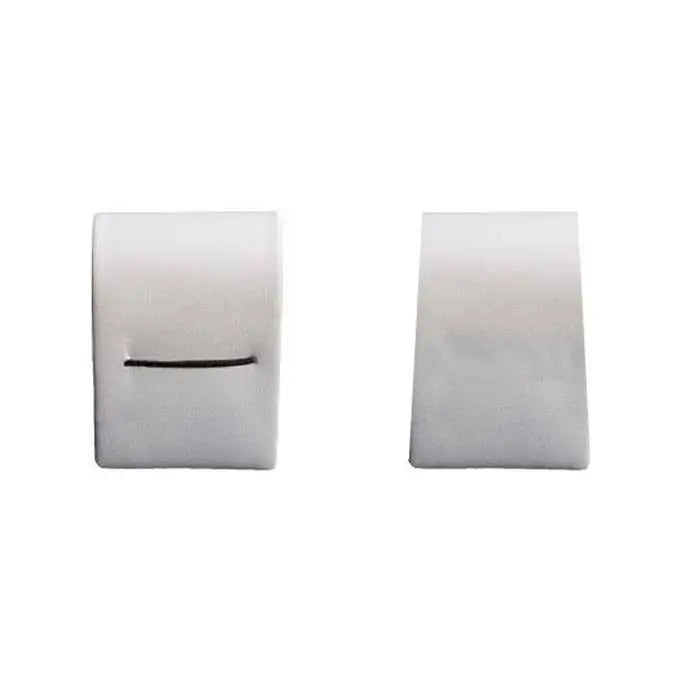 Small White Leatherette Jewelry Bracelet / Watch Display Ramp