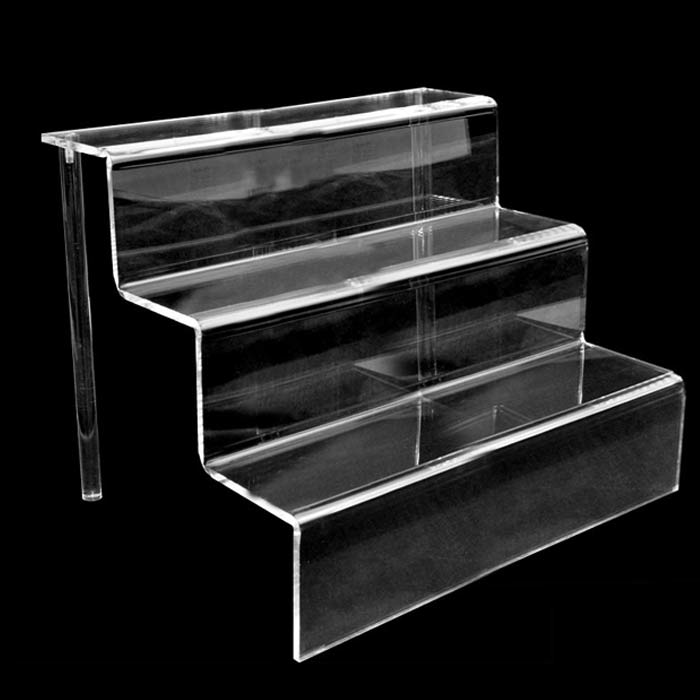 Clear Acrylic 3 Tier Riser Shelves Display Stand