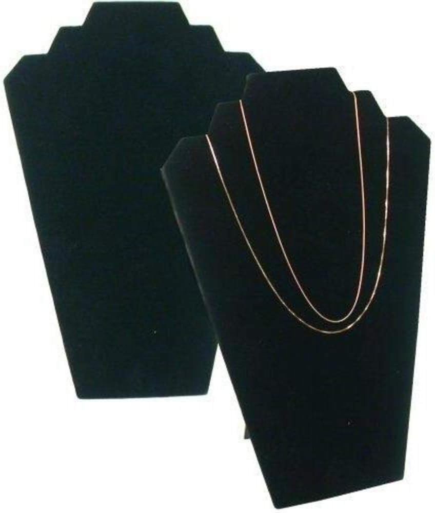 11 Piece Black Velvet Combination Bust Set for Necklace, Bracelet, Earring, Pendants and Ring