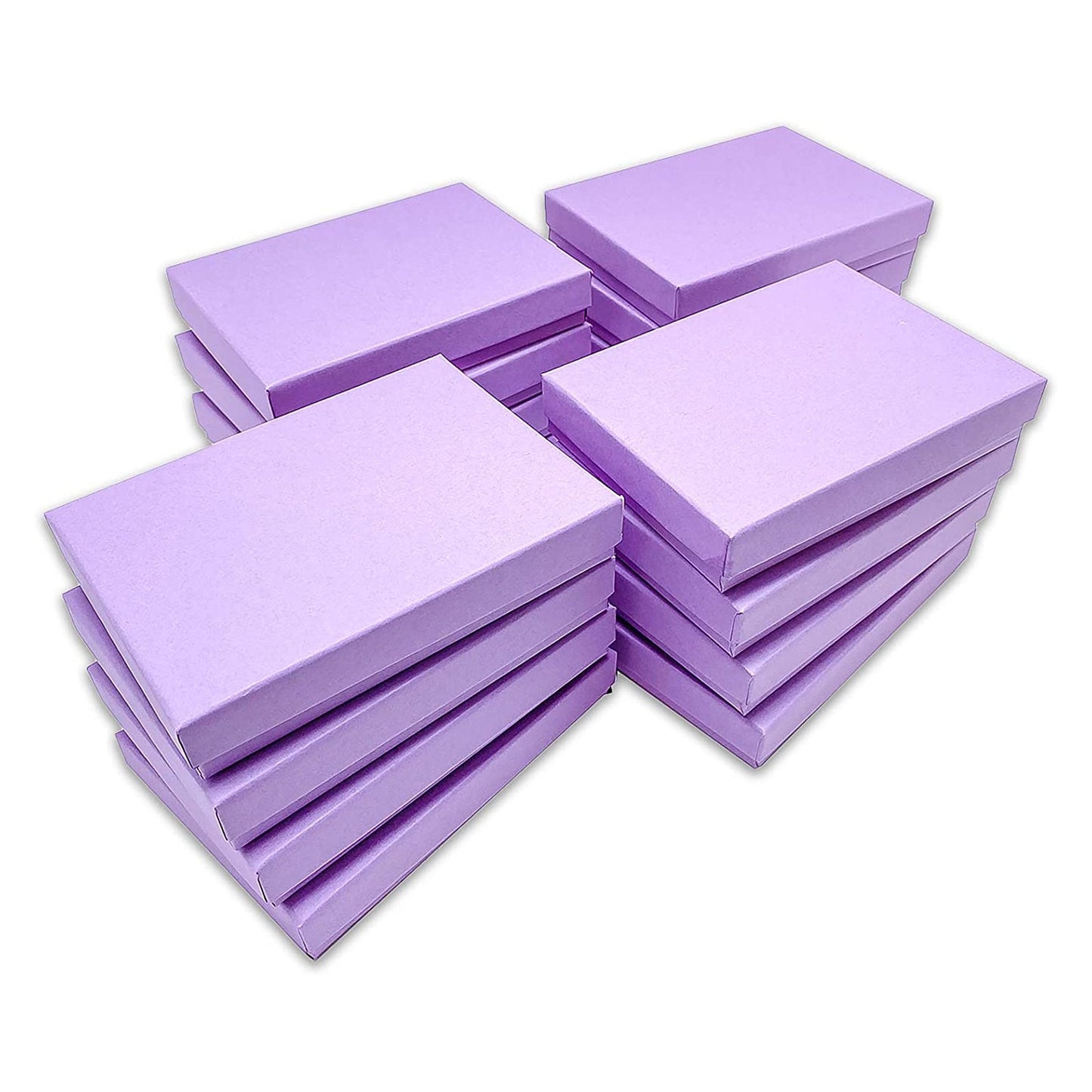 #75 - 7 1/8" x 5 1/8" x 1 1/8"H Matte Purple Cotton Filled Paper Box