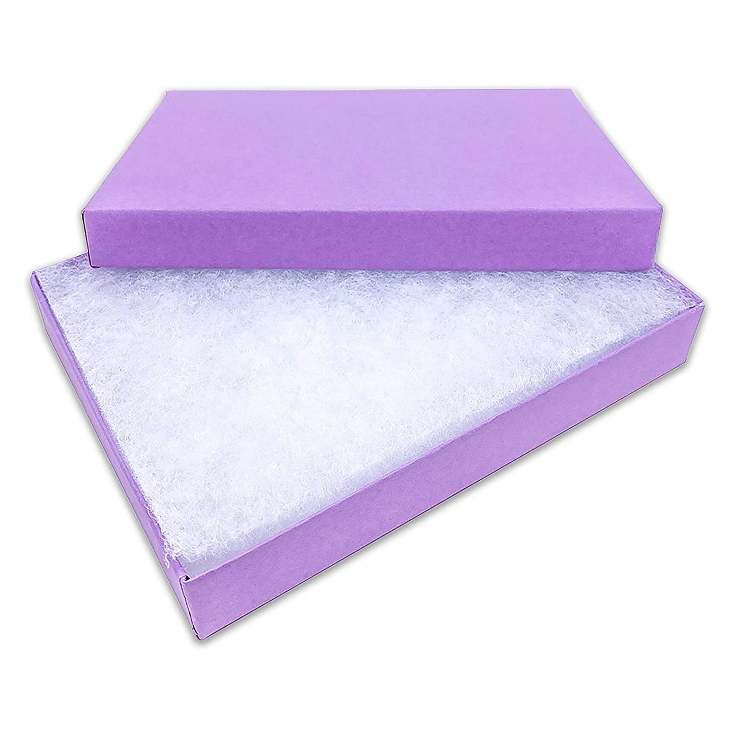 #85 - 8 1/8" x 5 1/8" x 1 1/8"H Matte Purple Cotton Filled Paper Box