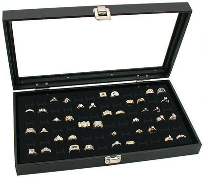 Jewelry Tray with Glass Lid