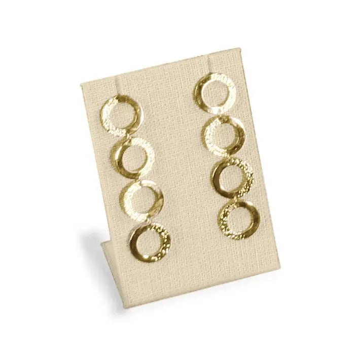 Beige Linen Jewelry Earring / Pendant Display Stand