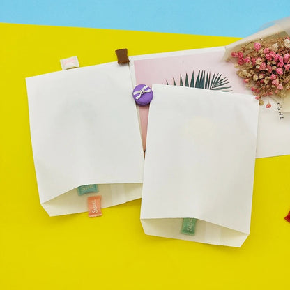White Paper Gift Shopping Bags, 100 Per Pack, 4" x 6"