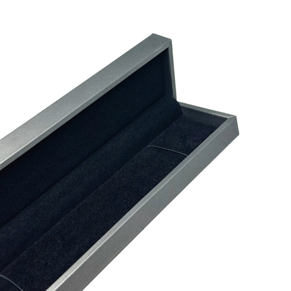 Luxury PU Leather Steel Grey Bracelet, Watch Gift Box