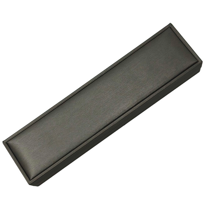 Luxury PU Leather Steel Grey Bracelet, Watch Gift Box