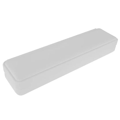 White Rounded Corner Leatherette Bracelet Box