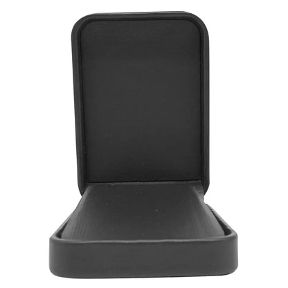 Large Black Rounded Corner Leatherette Pendant/Earring Box