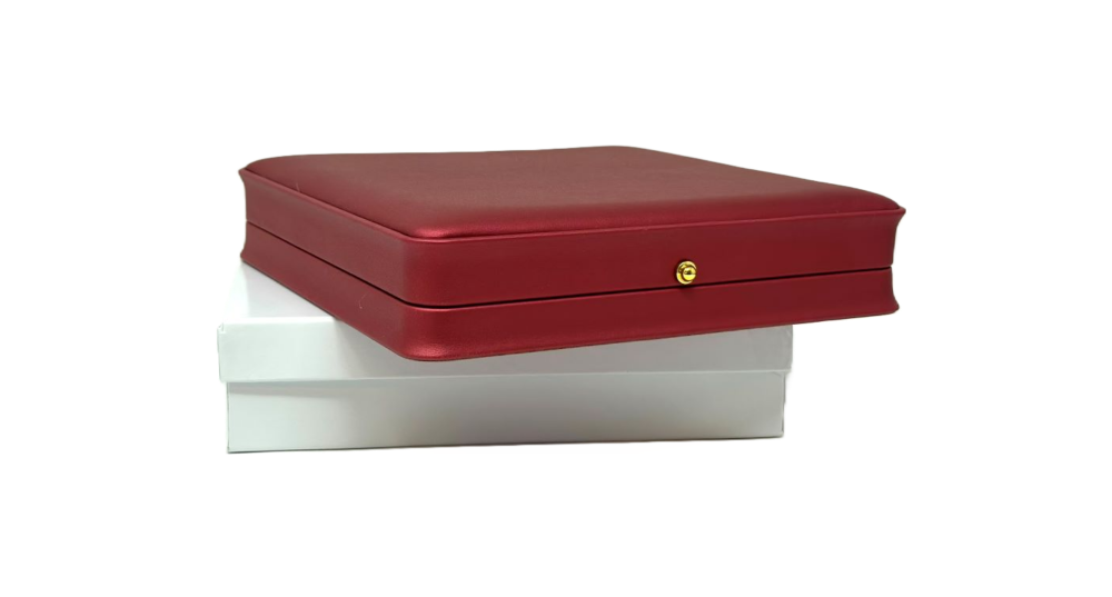 Crimson Red Necklace Jewelry Box Set