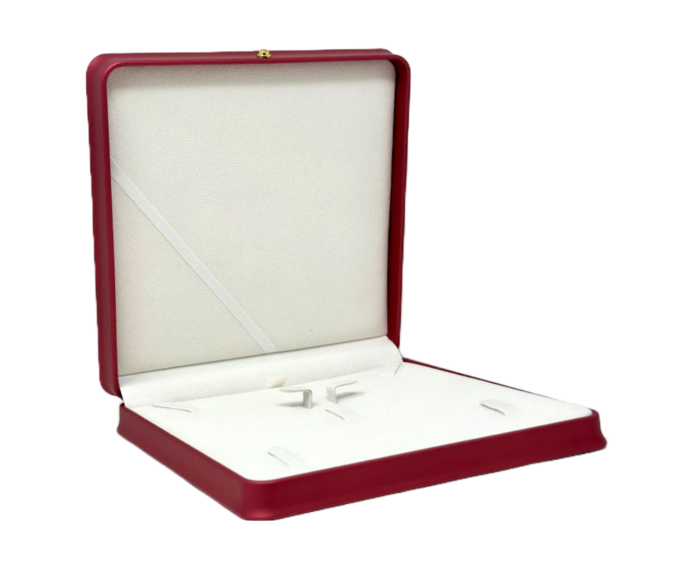 Crimson Red Necklace Jewelry Box Set