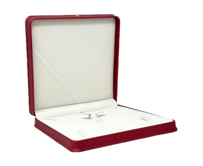 Crimson Red Necklace Jewelry Box Set