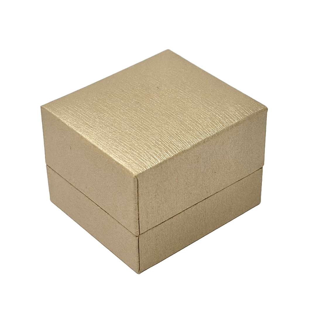 Luxury Linen Gold  Ring Gift Box