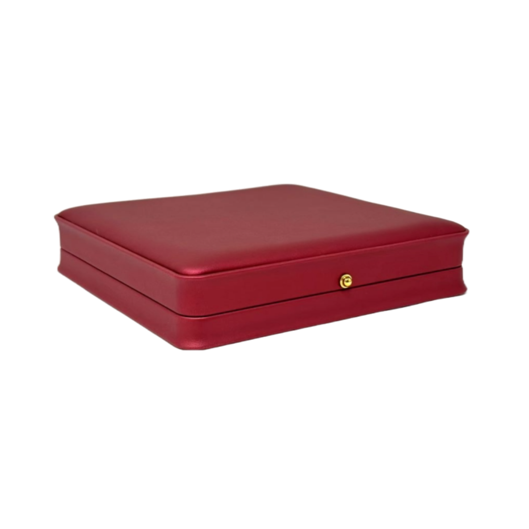 Crimson Red Necklace Jewelry Box Set