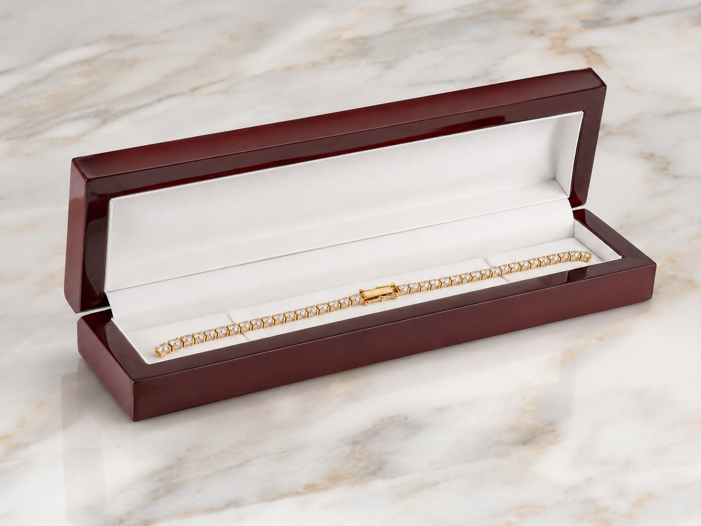 Red Rosewood Jewelry Bracelet Box