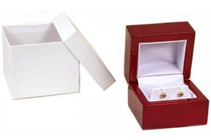 Red Rosewood Jewelry Earring Boxes