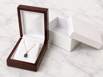 Red Rosewood Jewelry Pendant Packaging Boxes