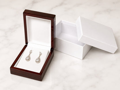 Red Rosewood Jewelry Pendant Packaging Boxes
