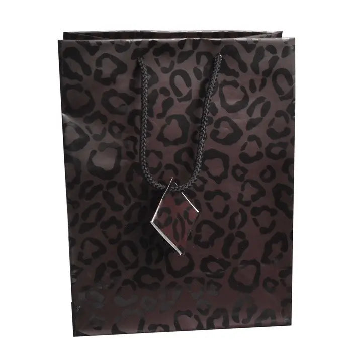 Animal Print Gift Shopping Bags with Handle, 8" x 5" x 10"