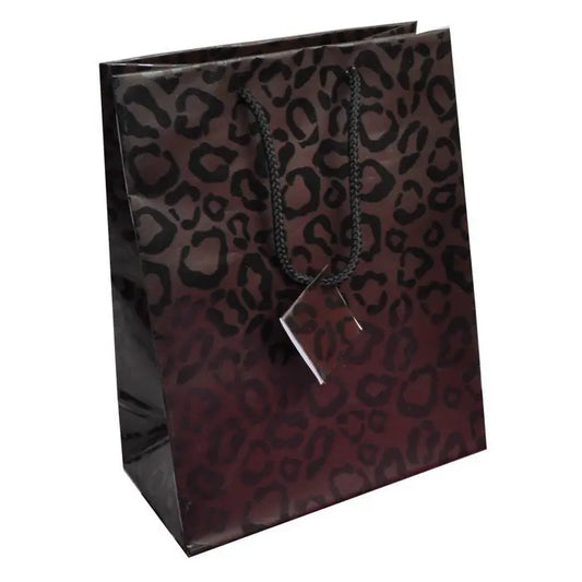 Animal Print Gift Shopping Bags with Handle, 8" x 5" x 10"