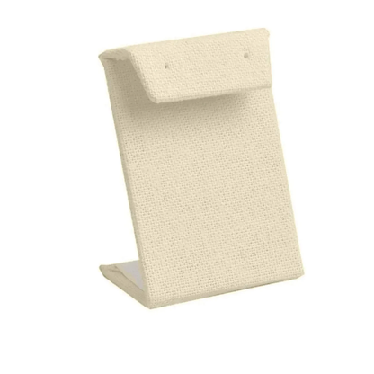 Beige Linen Jewelry Earring Display Stand