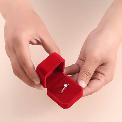 Red Velvet Ring Box
