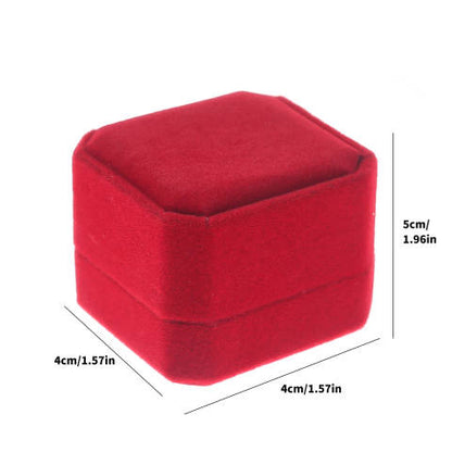 Red Velvet Ring Box