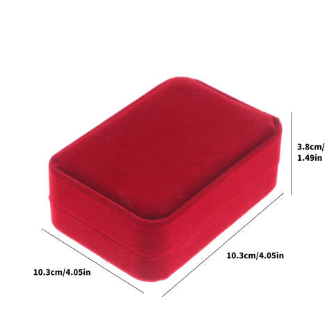 Red Velvet Large Pendant Jewelry Box- Sold by Dozen (12pcs)