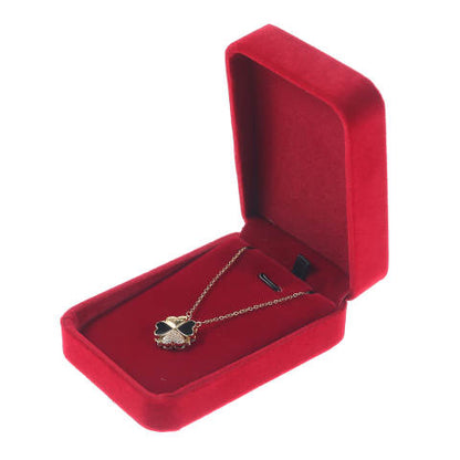 Red Velvet Large Pendant Jewelry Box- Sold by Dozen (12pcs)