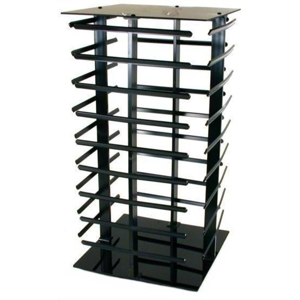 Black Rotating Jewelry Earring Card Display Holder, Holds 144 Cards