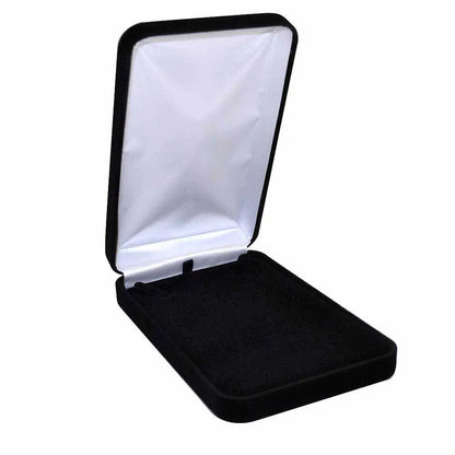 Black Premium Velvet Jewelry Necklace / Chain Gift Boxes