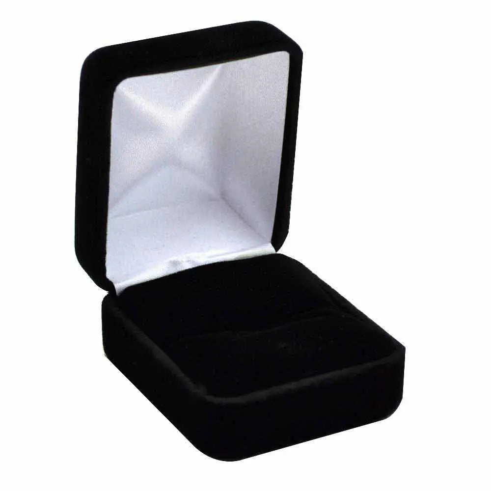Black Premium Velvet Jewelry Ring Boxes