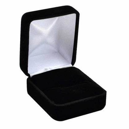 Black Premium Velvet Jewelry Ring Boxes