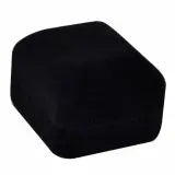 Black Premium Velvet Jewelry Ring Boxes