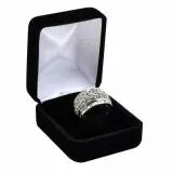 Black Premium Velvet Jewelry Ring Boxes