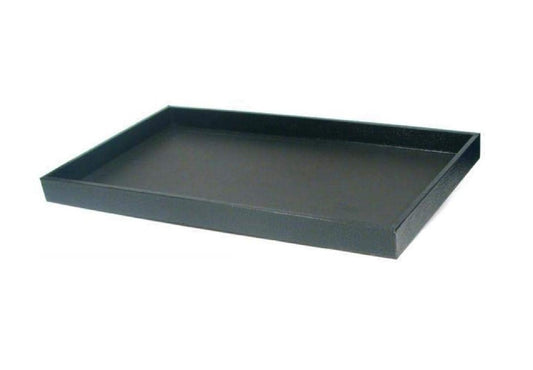 Black Plastic Stackable Full Size Jewelry Display Tray 1"