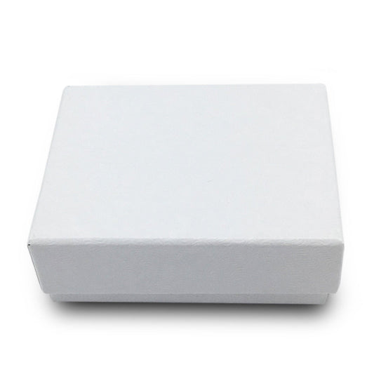 #10 - 1 7/8" x 1 1/4" x 5/8"H White Swirl Cotton Filled Box