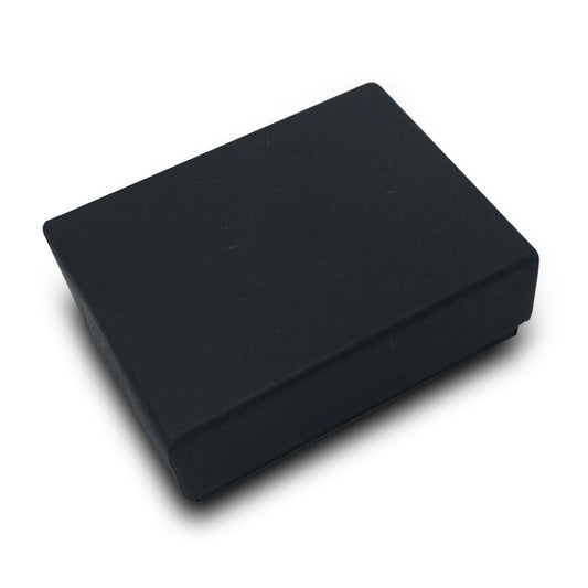 #MB10 - 1 7/8"W x1 1/4"D x 5/8"H Matte Black Cotton Filled Paper Box