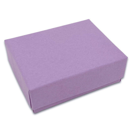 #11 - 2 1/8" x 1 5/8" x 3/4" Matte Purple Cotton Filled Paper Box
