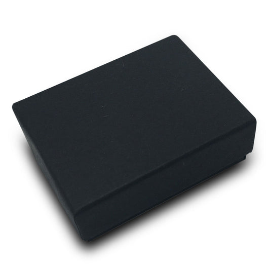 #MB11 - 2 1/8"Wx 1 5/8"Dx 3/4"H Black Cotton Filled Paper Box