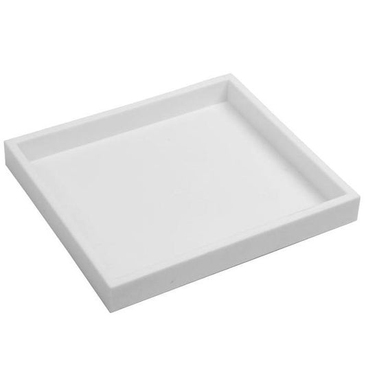 White Stackable Jewelry Tray-Half Size-1"