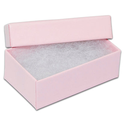 #21 - 2 5/8" x 1 1/2" x 1"H Pink Cotton Filled Box